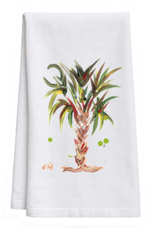 Flour Sack Towel Featuring Green Delight Calmettos Artwork